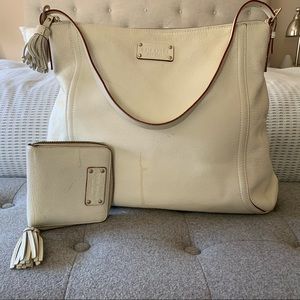 Kate Spade White Leather Purse and Wallet